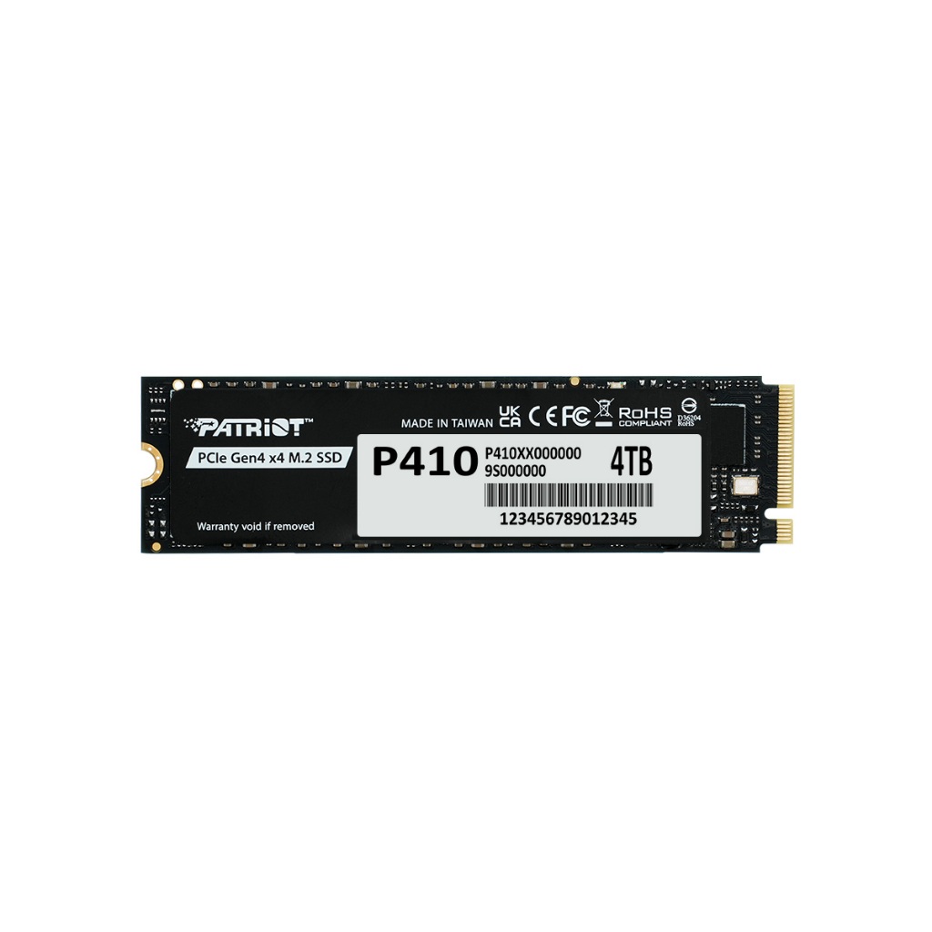 PATRIOT P410 500GB PCIe Gen4 M.2 :9SS00019-P410P500GM28H (5Y) MS6-000285