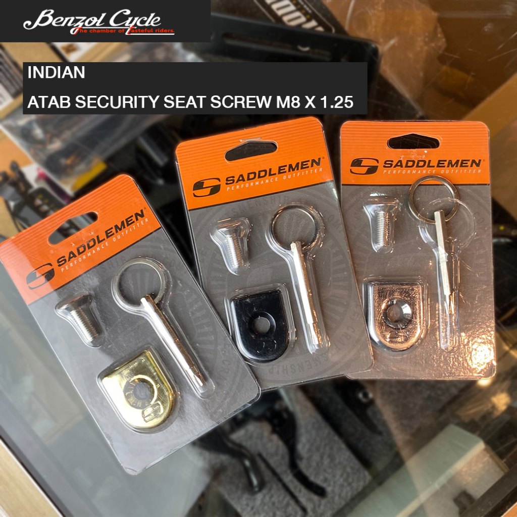 สกรูนิรภัยสำหรับยึดเบาะ Saddlemen ขนาด M8 x 1.25 (สำหรับรถ Indian ATAB)