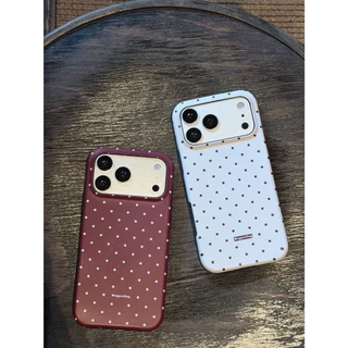 Oxygendog case เคสไอโฟน ลาย2 polka dot For iPhone 17ProMax 17Pro 17 16ProMax 16 15 14/13 ชาร์จไร้สาย