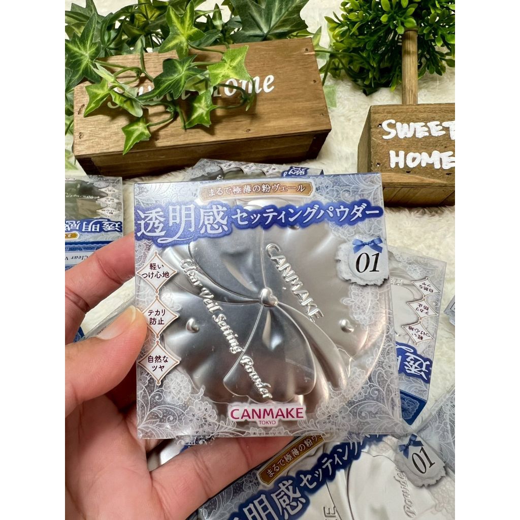 CANMAKE Clear Veil Setting Powder 01 แป้งฝุ่นโปร่งแสง 01- พร้อมส่ง
