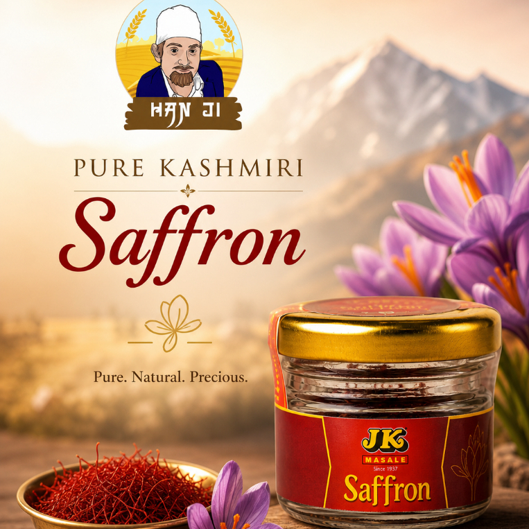 JK Premium Kashmiri Saffron 1g | หญ้าฝรั่นแท้ 100% เกรดพรีเมียม กลิ่นหอม สีเข้ม คุณภาพสูง