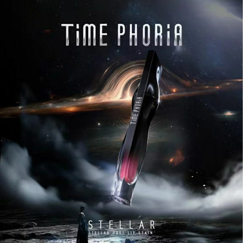 Time Phoria Stellar Dust Lip Stain ไทม์ฟอเรีย ลิปสเตน 5มล. 11 ฟูทูร่า