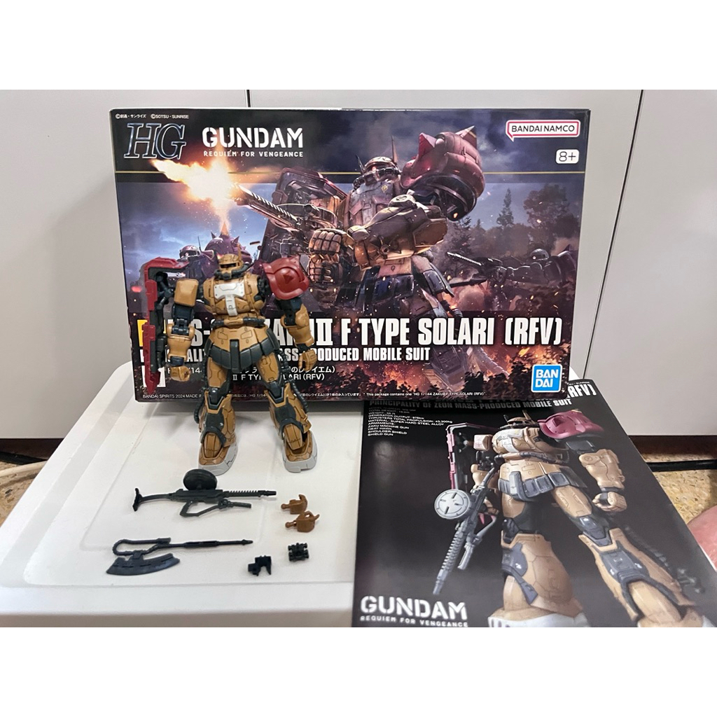 ✅พร้อมส่ง✅ มือ2 HG 1/144 ZAKU II F TYPE SOLARI (RFV)