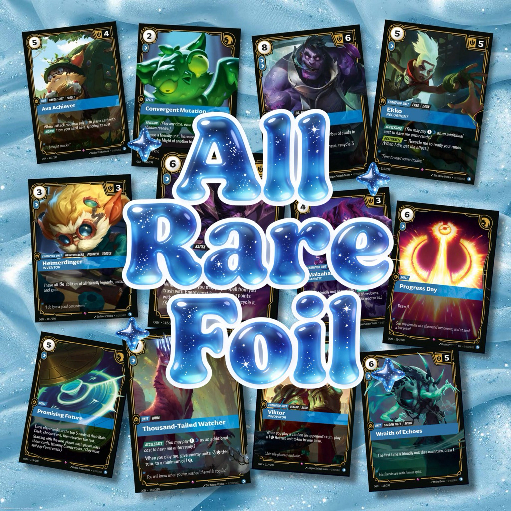 Riftbound Origins Mind ระดับ Rare ( All Foil )