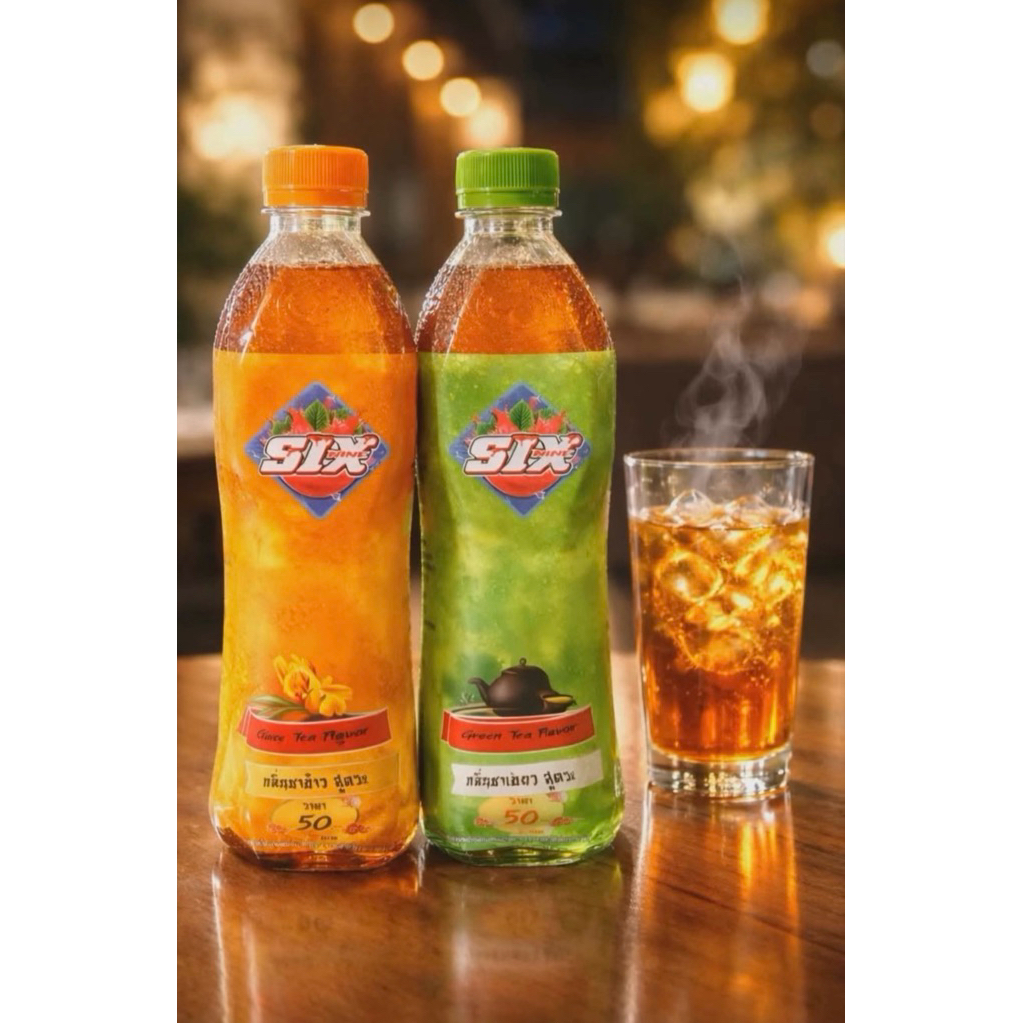 Six น้ำชาเขียว ชาข้าวญี่ปุ่น 1-5 ขวด