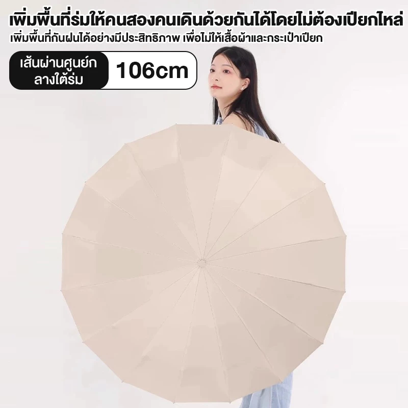 ส่งฟรี ร่มพับอัตโนมัติเต็มรูปแบบ กันรังสีUV กันน้ำ กันแดดกันฝน เปิดปิดด้วยปุ่มเดียว ด้ามแขวน พกพาได้สะดวก thumbnail 4