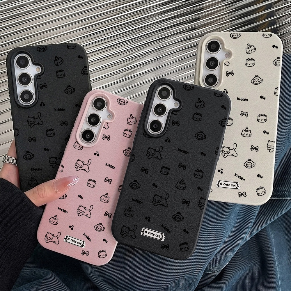 เคส for Samsung A26 A37 5G A57 A27 A07 A06 A17 A36 A16 A55 A56 A05S A15 A35 A53 A54 A34 S25 Ultra S24 FE เคสโทรศัพท์หนัง