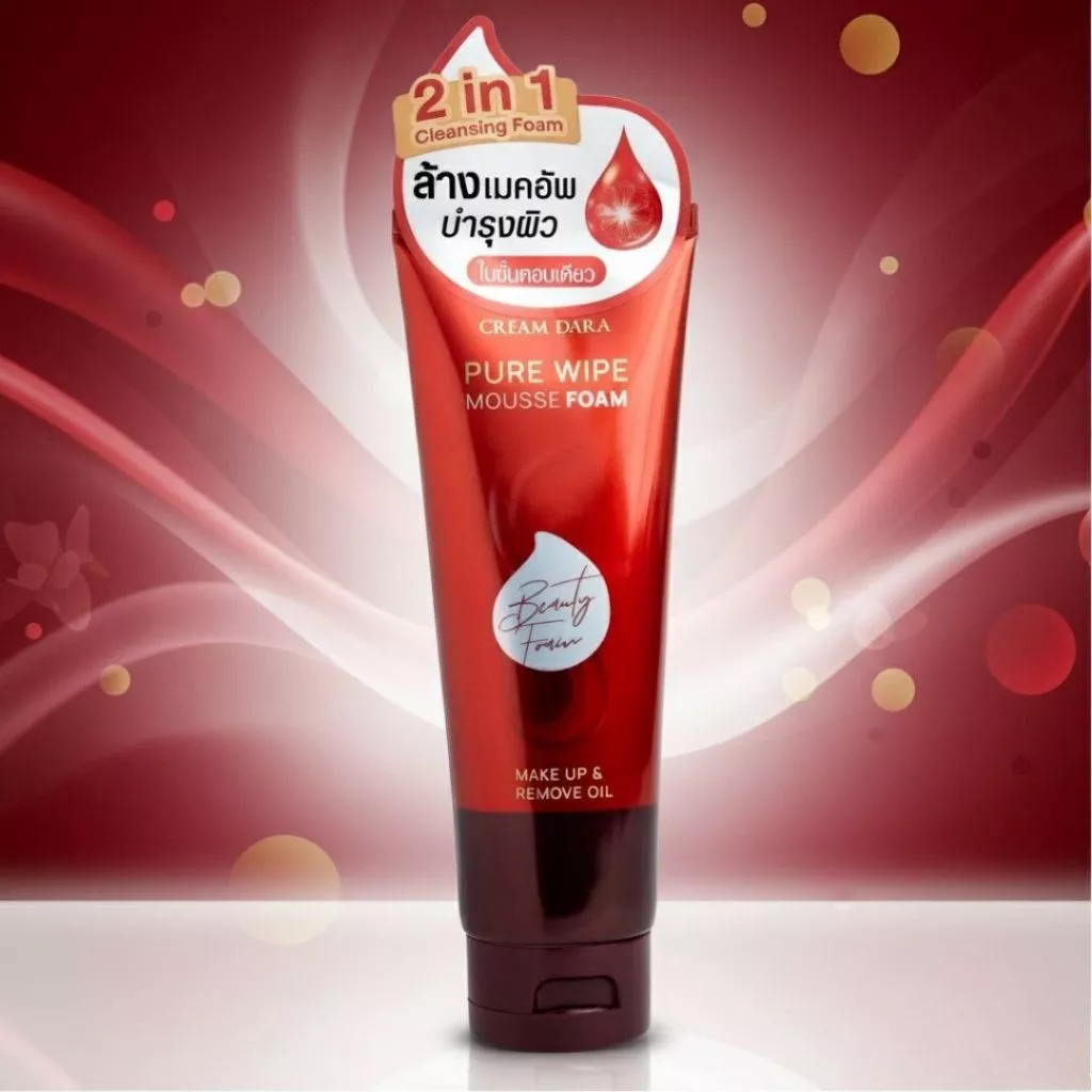 CREAM DARA Pure Wipe Mousse Foam 120 ml.