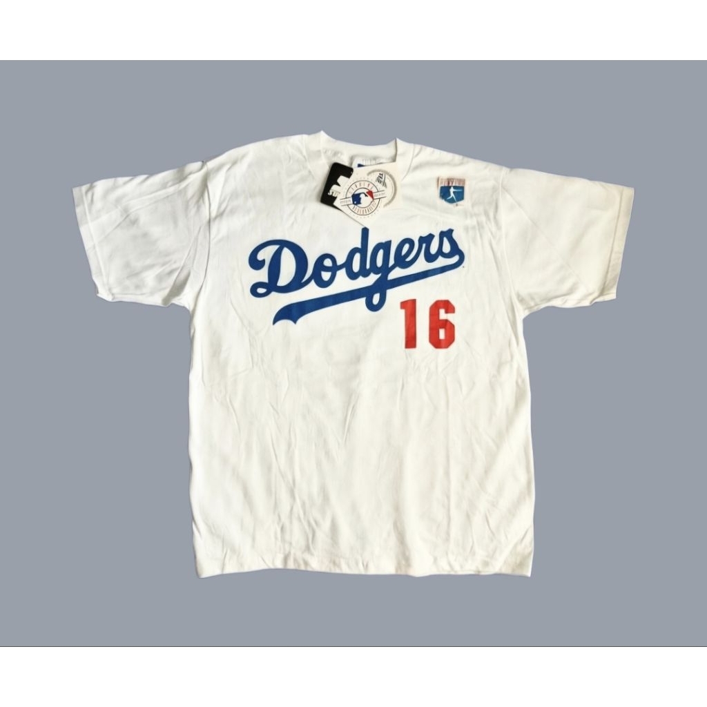 ​[ของแท้ 1995] เสื้อ t-shirt Hideo Nomo LA Dodgers - Starter Made in USA (Deadstock/NWT) ไซส์ L