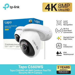 🔥ขายดีส่งไว🔥TP-LINK (Tapo C560WS) 4K 8MP Outdoor Pan/Tilt Security Wi-Fi Camera กล้องวงจรปิด