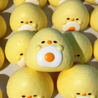ของเล่นคลายเครียด: ของเล่นยางนุ่มรูปไก่การ์ตูนน่ารัก คืนตัวช้า สัมผัสนุ่ม เหมาะเป็นของขวัญที่น่ารัก