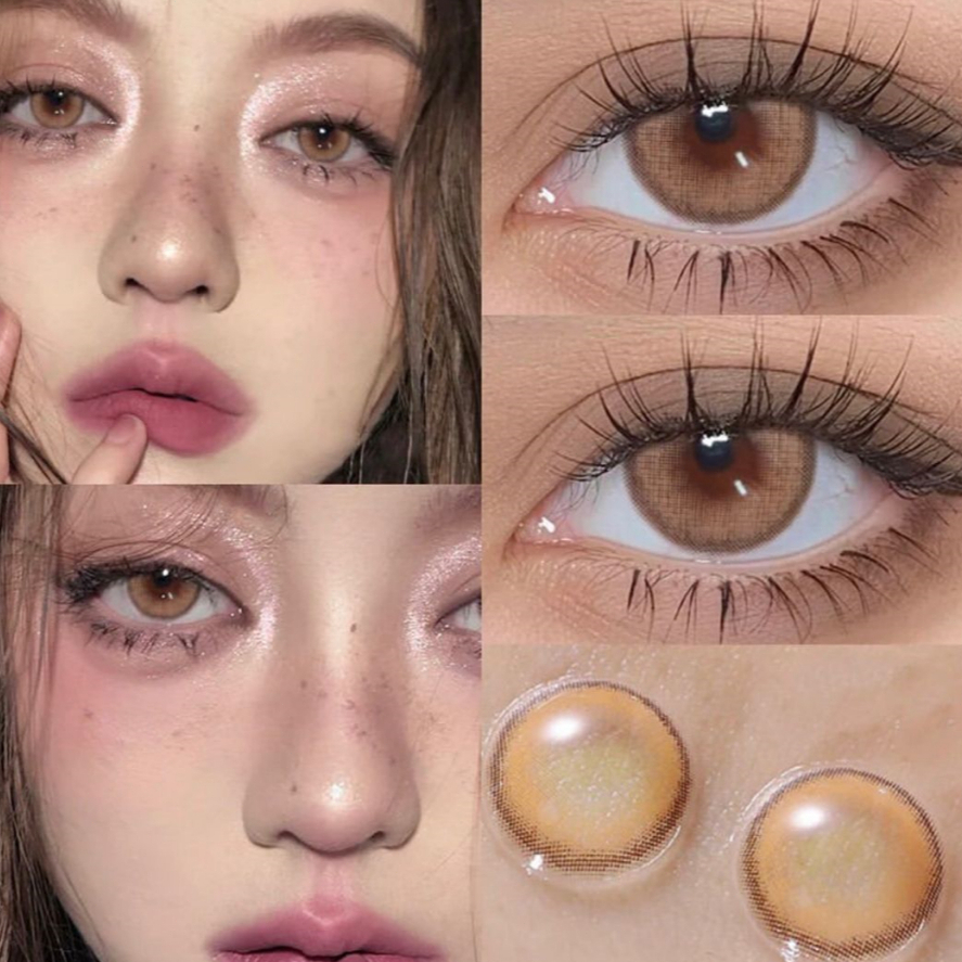 Midroo Eye Contact Lens Bundle Fog Brown/Grey/Blue/Green คอนแทคเลนส์ธรรมชาติ 14.0mm