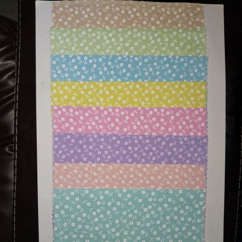 ผ้าเมตร ผ้าหลา ผ้าคอตต้อนทีซี ลายดอก หน้ากว้าง 45 นิ้ว