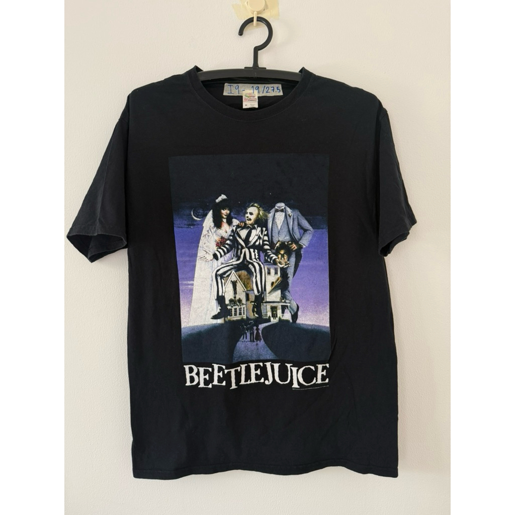 เสื้อยืดมือสองลาย BEETLE JUICE1 ไซส์ M เสื้อวินเทจ งานคัด