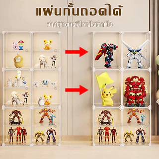【COD】กล่องโชว์อะคริลิค จุของได้เยอะ ตู้โชว์โมเดล DIY ล่องใส่ตุ๊กตากันฝุ่น วัสดุ PVC ใสแจ๋ว ประกอบง่าย ประหยัดพื้นที่