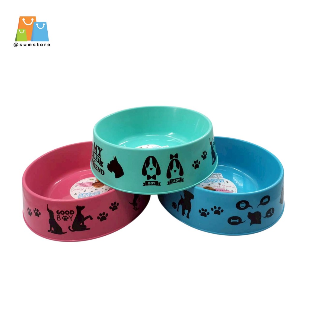 ชามข้าวสุนัขกลมใหญ่ 25.5x7.2cm รุ่น B-1031