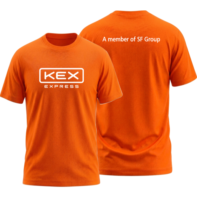 สกรีนหน้า หลัง ผ้าคอตต้อน kex เสื้อยืดสกรีนหน้าอก kex สกรีนโลโก้แบบใหม่