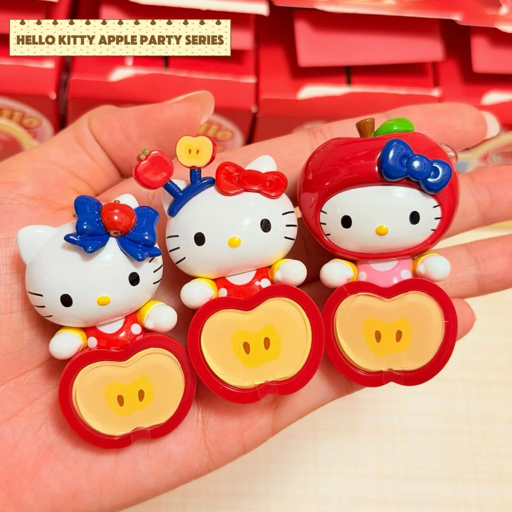 [พร้อมส่งใน 🇹🇭]♥️ตัวเกาะโทรศัพท์🍎 Hello Kitty Apple Party Series🍎ของแท้ 100% ♥️
