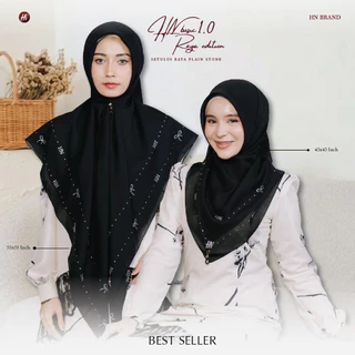 HN Basic 1.0 Raya Edition ผ้าคลุมพรีเมี่ยม ผ้าคลุมสีพื้นติดเพชร