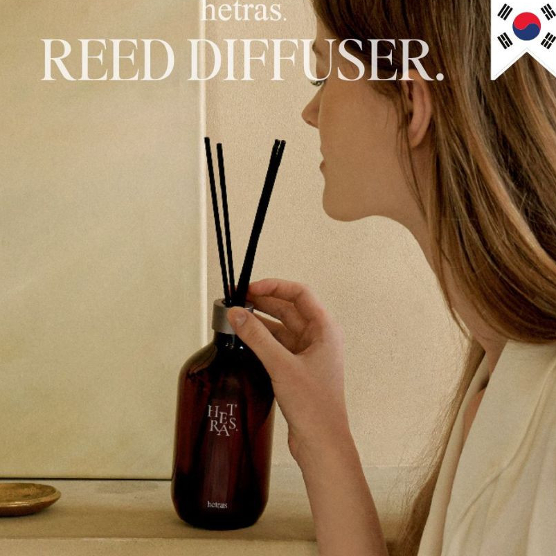 ส่งด่วน Hetras ก้านไม้หอม Reed Diffuse ก้านไม้หอมปรับอากาศ ยอดฮิตจากเกาหลี 500 ml. ซื้อ2ชิ้นฟรี Gift Box