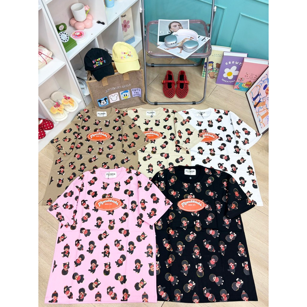 FW027 เสื้อยืดคอกลม#20_oversizedอก44-46ย28