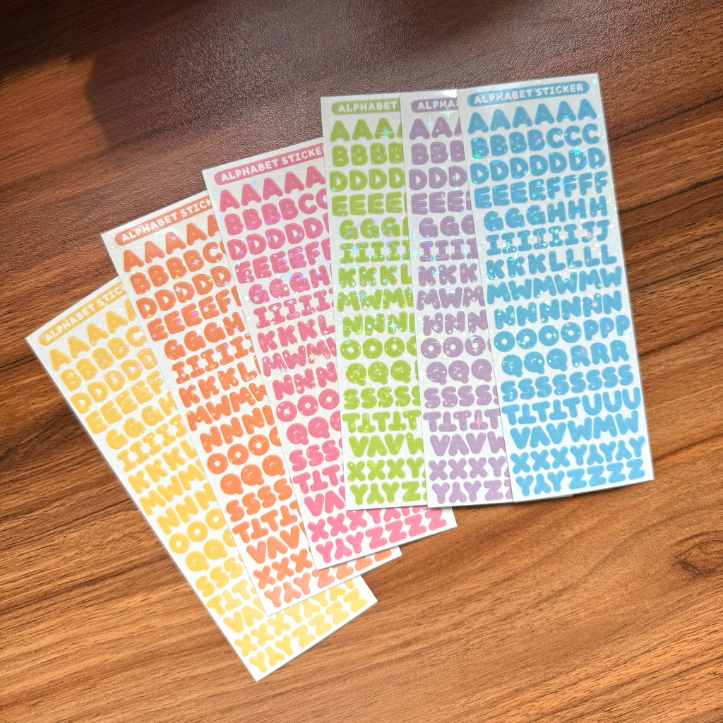 Alphabet sticker vol.1 (Glitter)