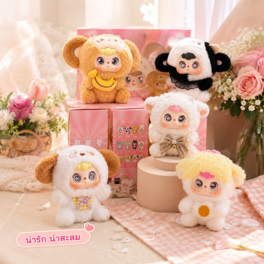 DooBao Chinese Zodiac Plush Blind Box ตุ๊กตาขนนุ่มกล่องสุ่ม 12 นักษัตร สะสมได้ ของขวัญ