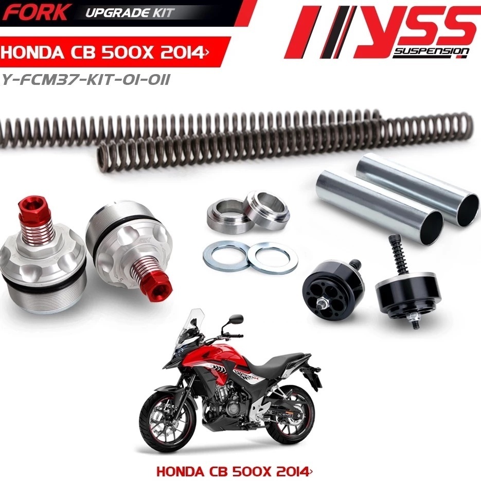 YSS ชุดอัพเกรดโช้คหน้า HONDA CB500X รุ่นปี 2014-2018 ชุดอัพเกรดโช๊คหน้า ( Fork Upgrade Kit )