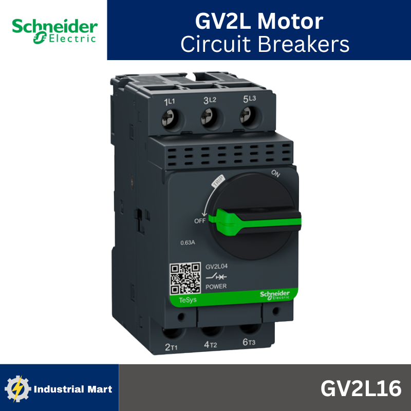 Schneider Electric GV2L16 มอเตอร์เบรกเกอร์ 3P 14A Motor Circuit Breaker (MCB)