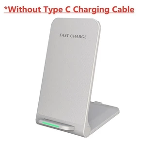 แท่นชาร์จไร้สาย 15W แบบพับได้ ชาร์จเร็ว รองรับ iPhone และ Samsung ทุกรุ่น พร้อมที่วางโทรศัพท์