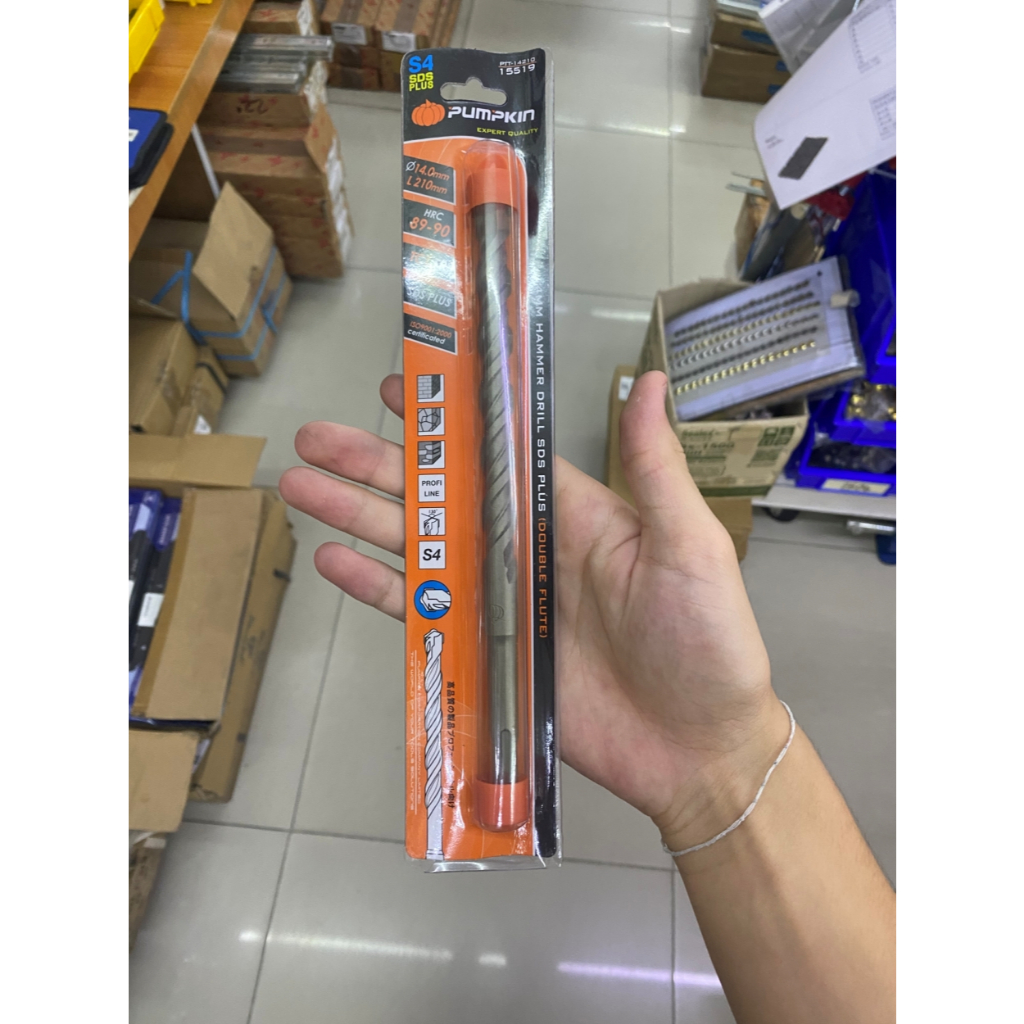 PUMPKIN 15519 ดอกสว่านโรตารี่14x210mm