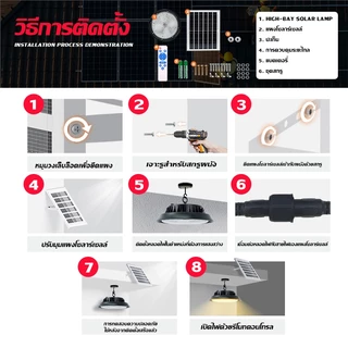 【พร้อมส่ง】ไฟโซล่าเซลล์ ไฟโซล่าเซลล์ติดเพดาน LED กันน้ำ Solar light ไฟโซล่าเซล แสงสีขาว/เหลือง/อุ่นโคมไฟติ