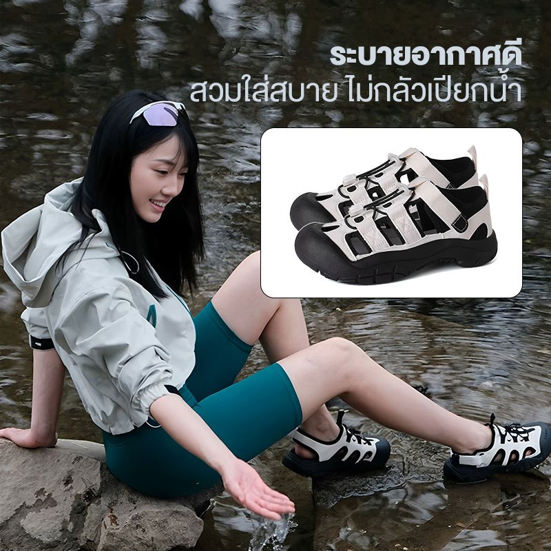 🚚ประเทศไทย：รองเท้าแมรี่เจนสำหรับผู้หญิงคุณภาพสูง รองเท้าแฟลตกันลื่น รองเท้าแตะแบบปิดนิ้วเท้า ความสูงประมาณ 1.18 นิ้ว