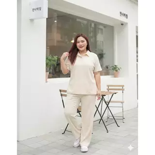 💖 ลดล้างสต็อก 💖ชุดเซ็ทสาวอวบ สาวพลัสไซส์ ไซด์ใหญ่ ใส่ได้ 100+ ผ้าเปลือกไม้ TZ81