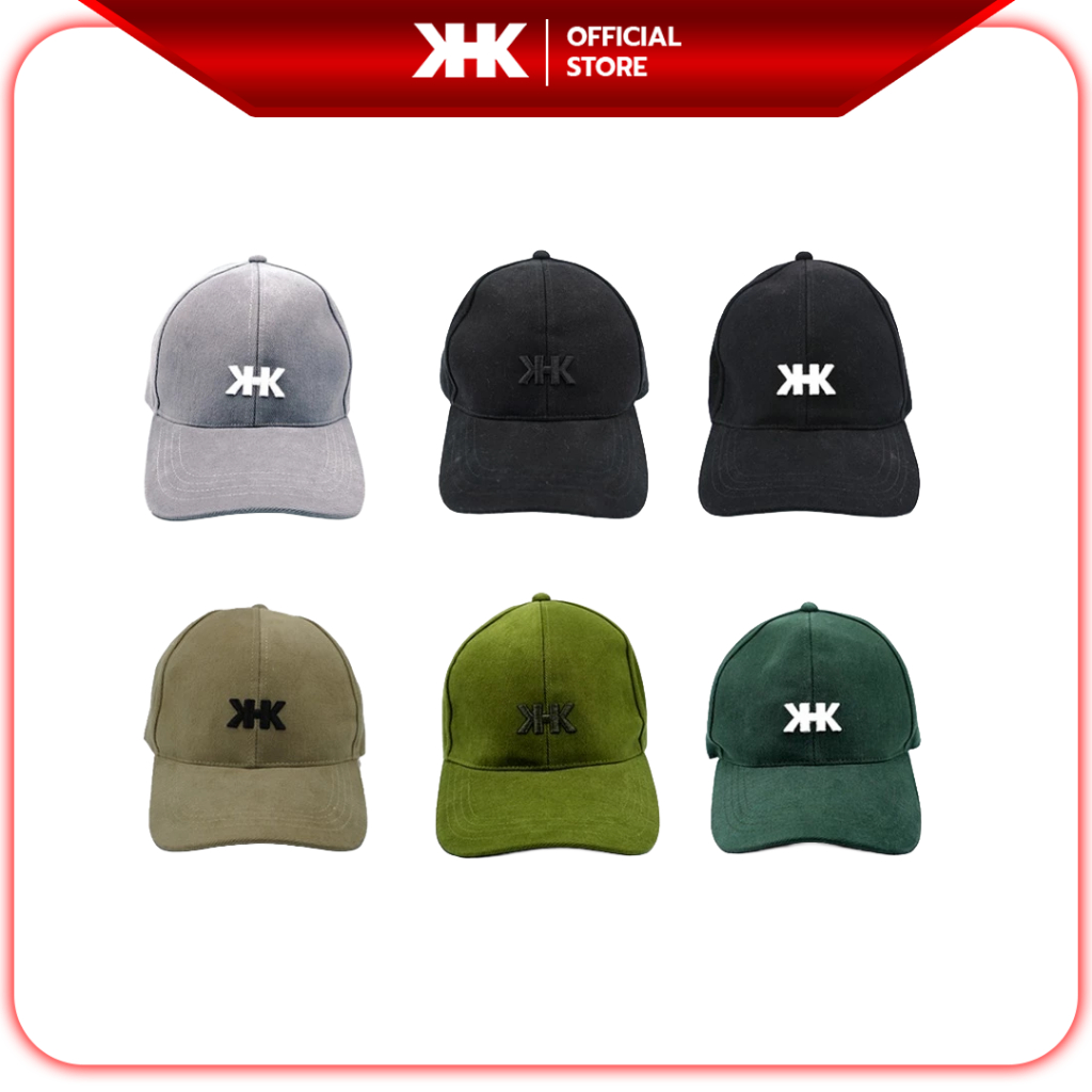 KHKshoes หมวกแก๊ป ปัก KHK หมวกแก๊ปคนหัวครัว (มี 6 สี)