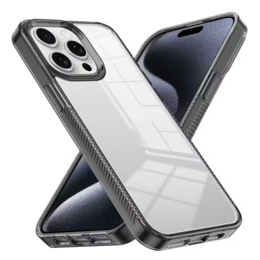 เคสขอบสีใสสำหรับiP14/iP14pro/iP14plus/iP14promax/iP15/iP15pro/iP15plus/iP15promax/iP16/iP16plus/iP16