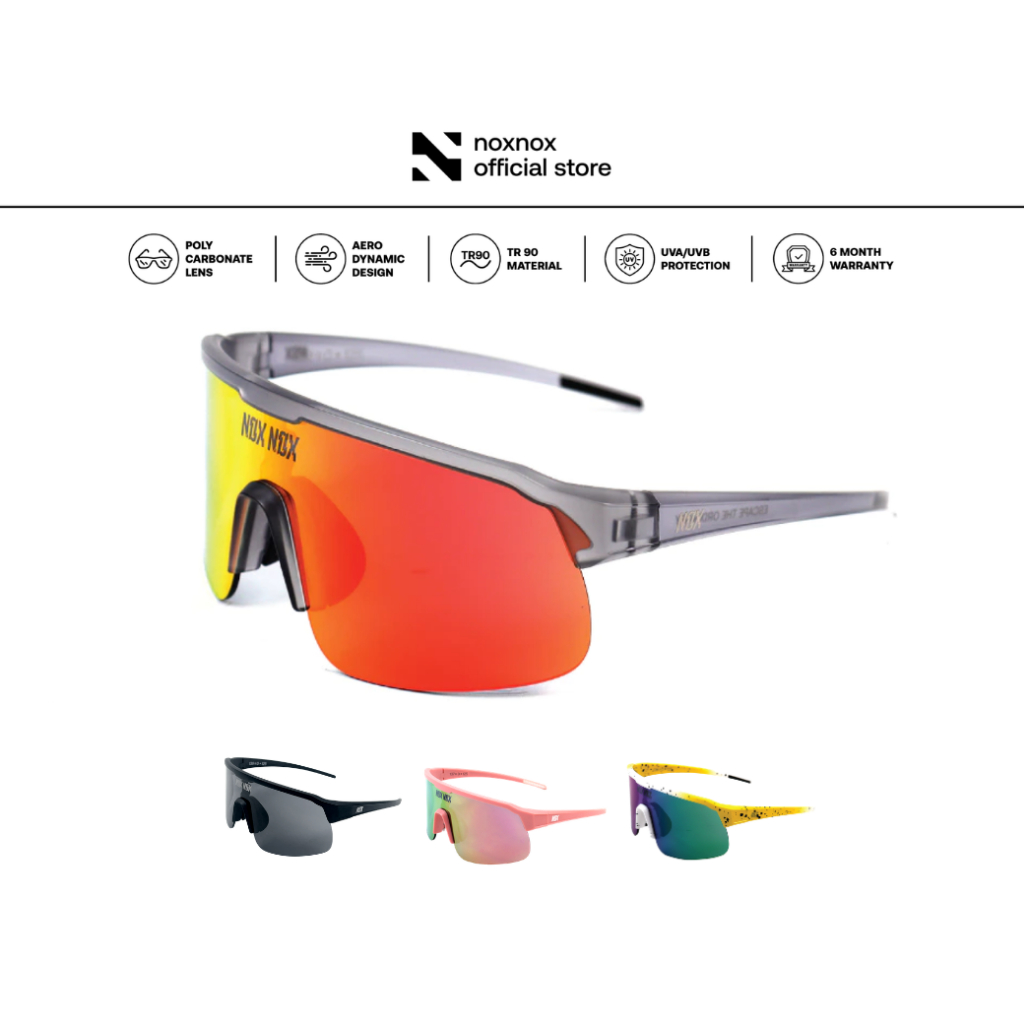 NOX NOX แว่นตากันแดดรุ่น Horizon Edge พร้อมกล่องและถุงผ้า