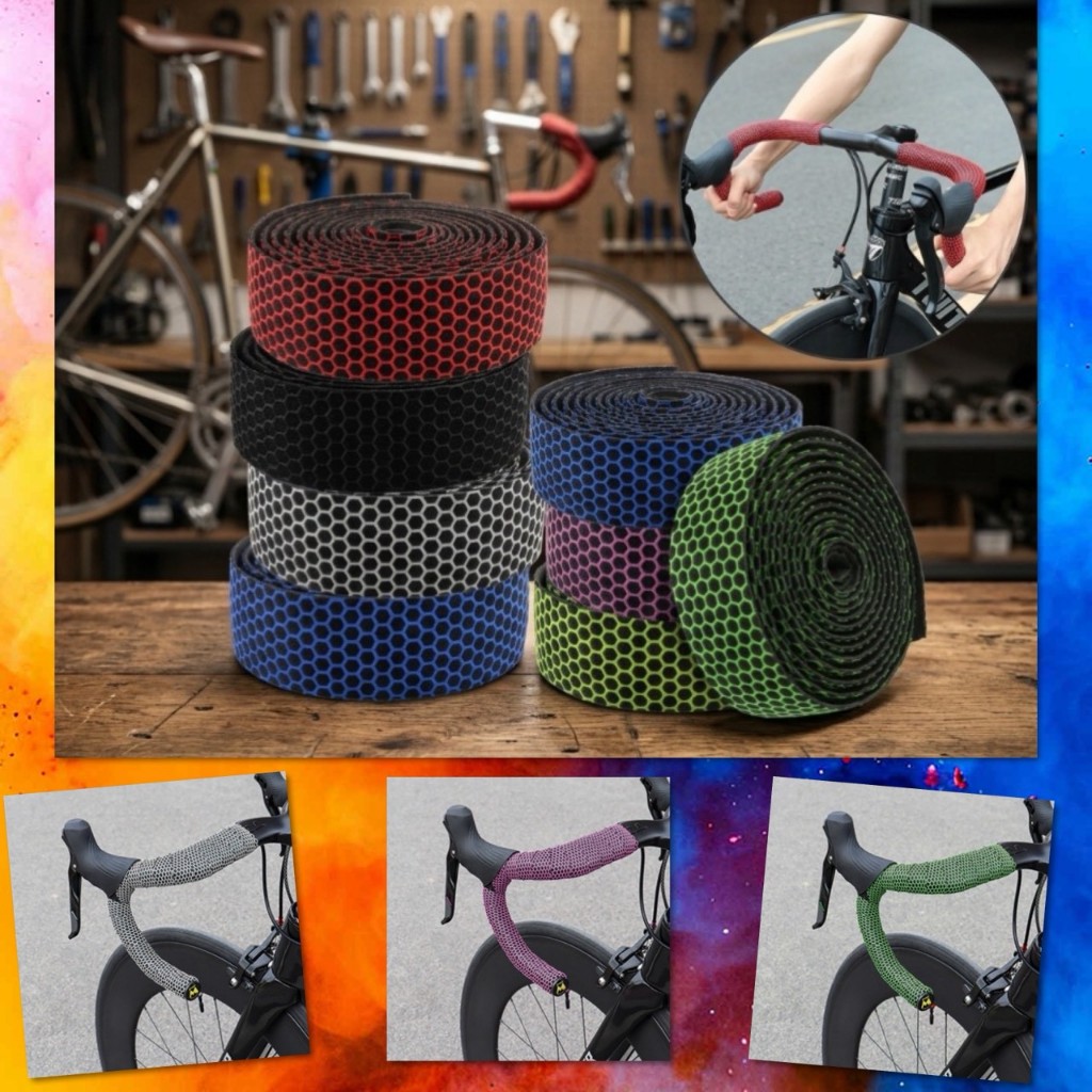 เทป พันแฮนด์ จักรยาน ผ้าพันแฮนด์ มือจับ เสือหมอบ EVA Bar Tape กันลื่น ระบายอากาศ กระชับมือ ลดแรงสั่นสะเทือน