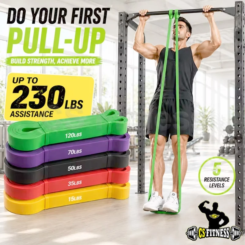 ยางยืดออกกำลังกายแรงต้าน 5 ระดับ (8-56 Kg)