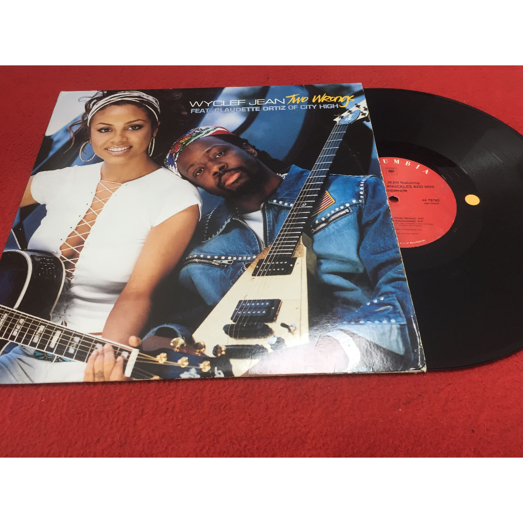 Two Wrongs -  Wyclef Jean ขนาด 12 นิ้ว LP ร้าน PinHaiMusic B152