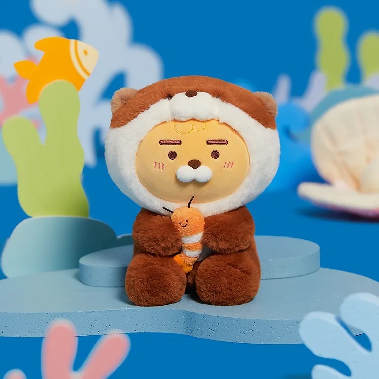 พร้อมส่ง KAKAO FRIENDZOO Sea Otter Doll - Little Ryan 🦦ตุ๊กตา 25cm