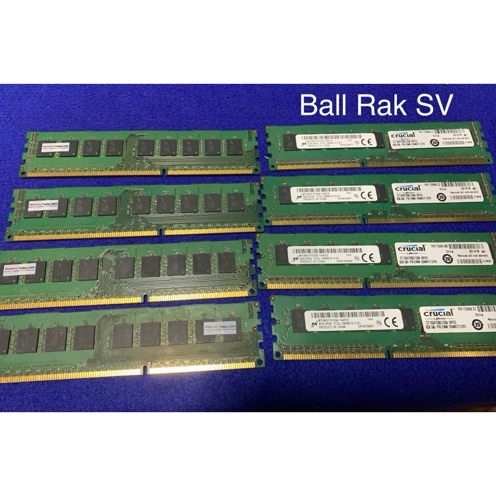 Ram Crucial 8GB 2Rx8 PC3L-10600E