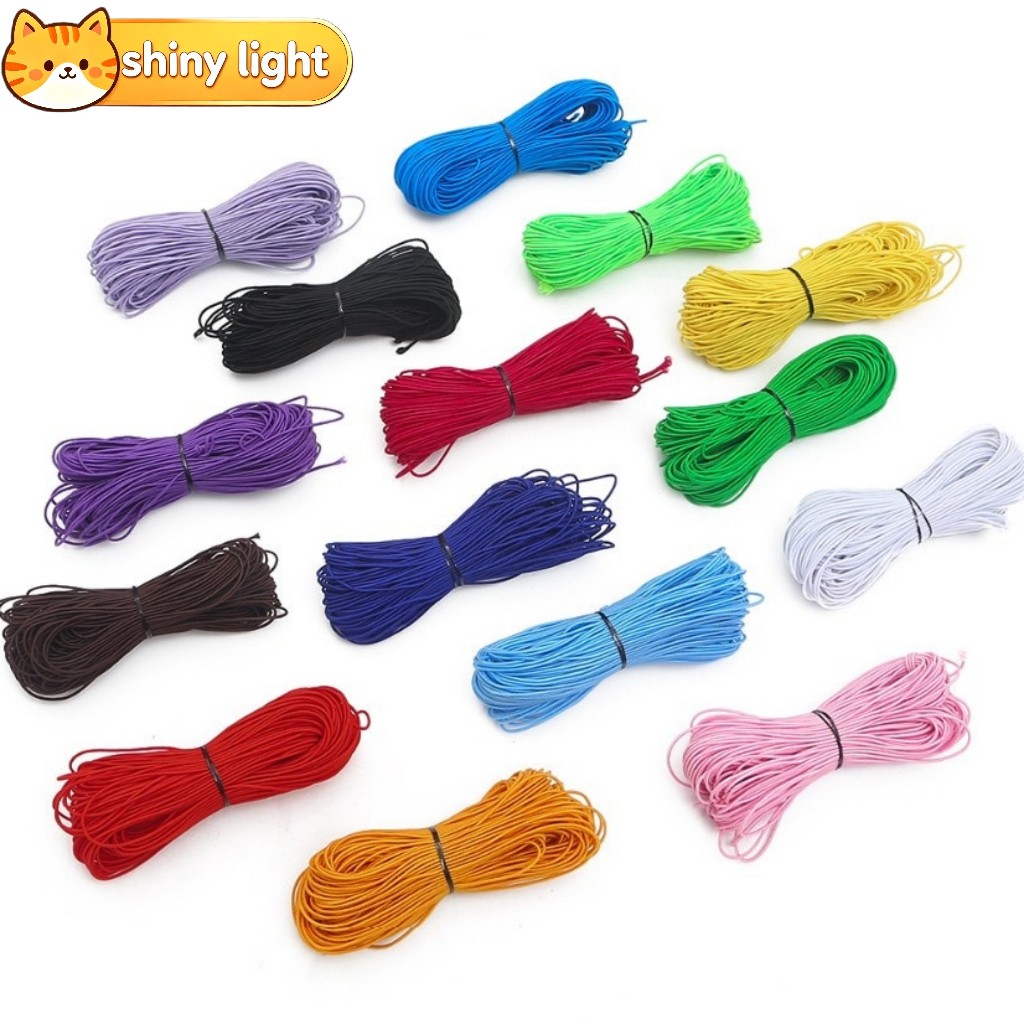 เชือกยืดร้อยลูกปัด 1 มม. 25 เมตรต่อแพ็ค อุปกรณ์ DIY ทำสร้อยข้อมือ สร้อยคอ เครื่องประดับ งานแฮนด์เมด