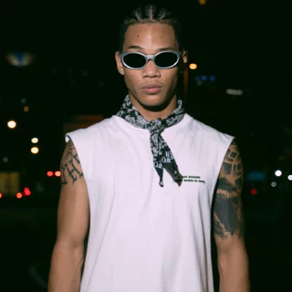 OG Oversized Muscle Tee – White