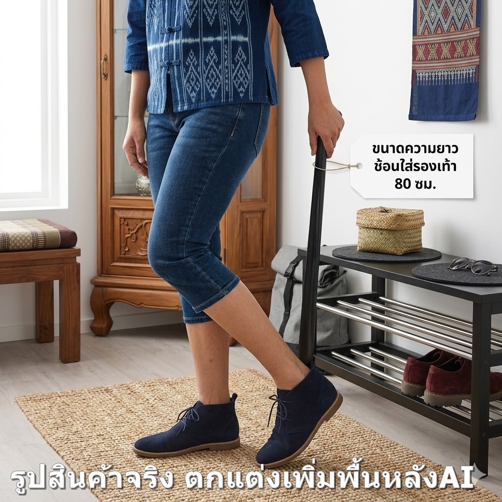 IKEA OMTANKSAM MURVEL ที่ช้อนรองเท้า ใส่รองเท้าไม่ต้องก้มให้เมื่อย