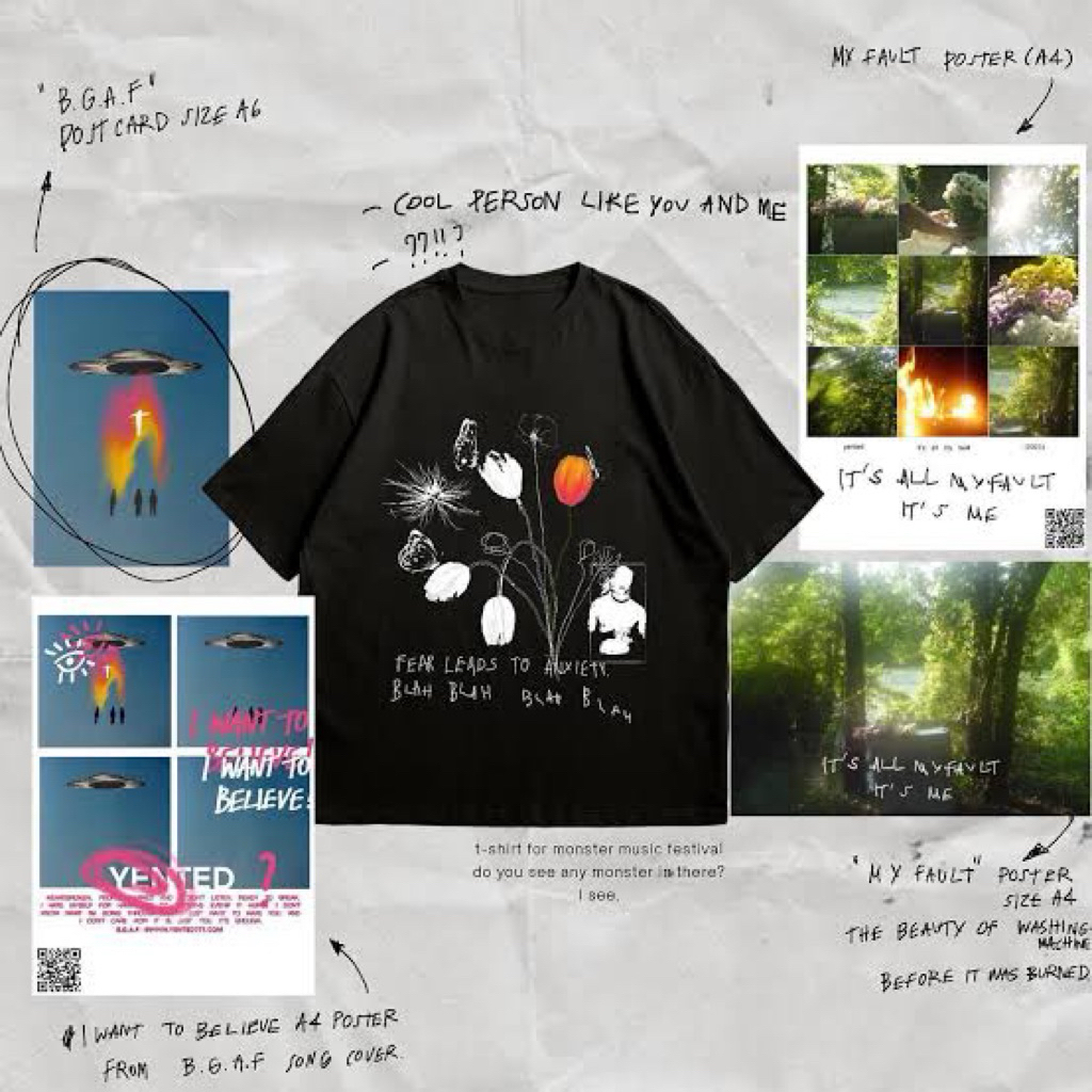 [พร้อมส่ง] เสื้อวง yented ; XL ของแท้