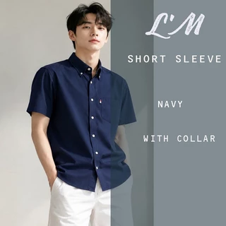 L'm men's style เสื้อเชิ้ต ริบบิ้นกระเป๋า ผ้าPREMIUM COTTON