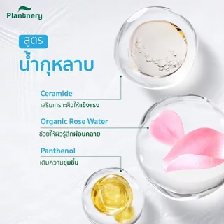 Plantnery Cleansing Water 400 ml. แพลนท์เนอรี่ คลีนซิ่งวอเตอร์ 2 สูตร Snow Lotus Oil Clear/Rose Ceramide Ultra Gentle