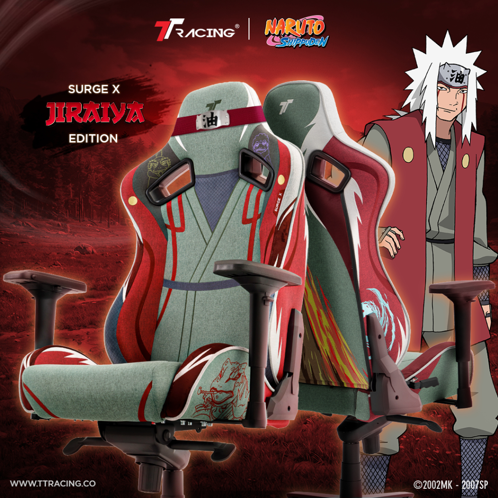 TTRacing Surge X Air Threads Fabric Gaming Chair - Jiraiya Naruto Edition เก้าอี้สำนักงาน เก้าอี้เกม