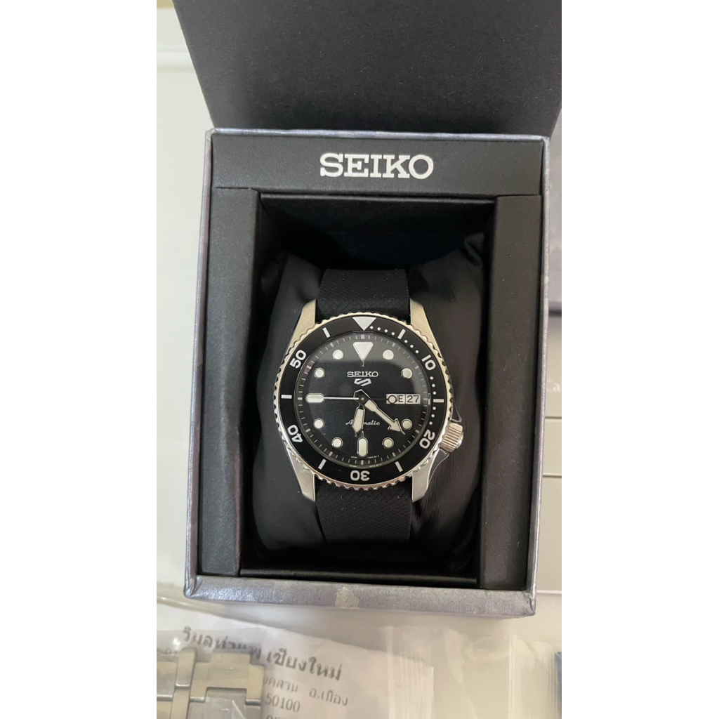 Seiko 5 Sports 38mm รุ่นSRPK29K Black มือสอง